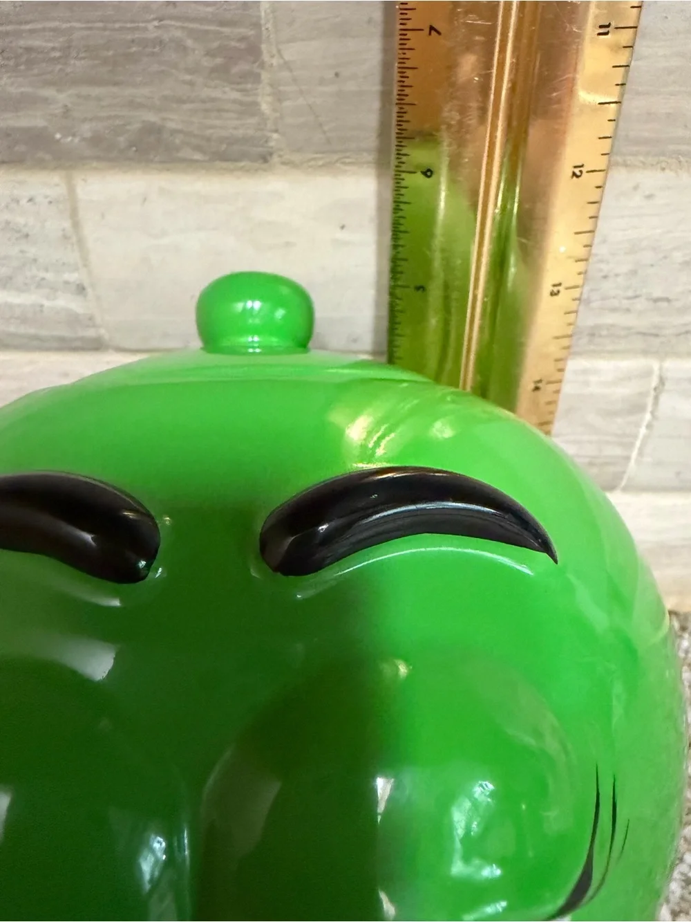 M&M'S Green Female Character Ceramic Candy Coookie Jar